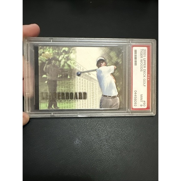 2001 Upper Deck - Leaderboard Tiger Woods #90 (RC)